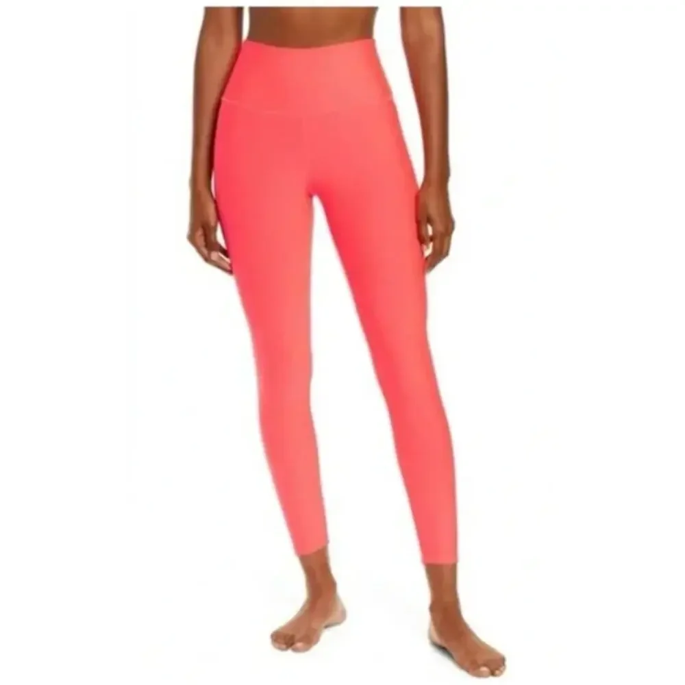 Alo Yoga 7/8 High-Waist Airbrush Legging Coral Small Womens Athletic